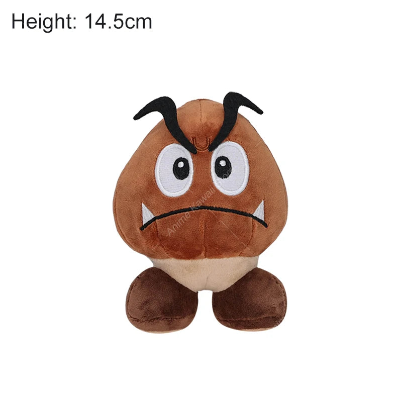 60 Styles Mario Plush Toys Yellow Fire Flower Star Shy Guy Boo Koopa Troopa Waluigi Goomba Toad Nabbit Diddy Kong Stuffed Plush