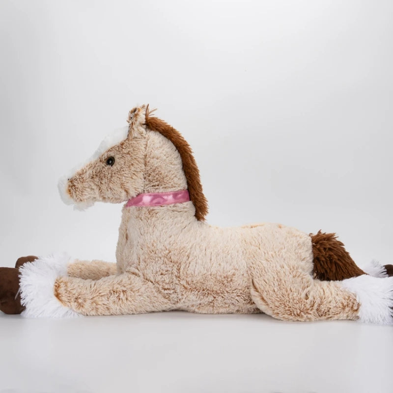 56/90/120cm Simulation Giant Horse Plush Toy Doll Home Decoration Ornaments Children Kawaii Toy Boyfriend Birthday Gifts