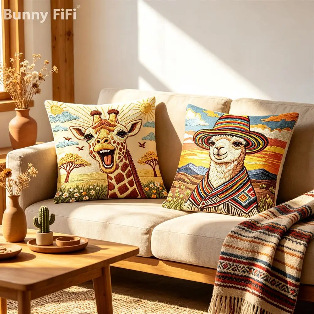 Woodland Tales Stitch-Effect Pillow Covers