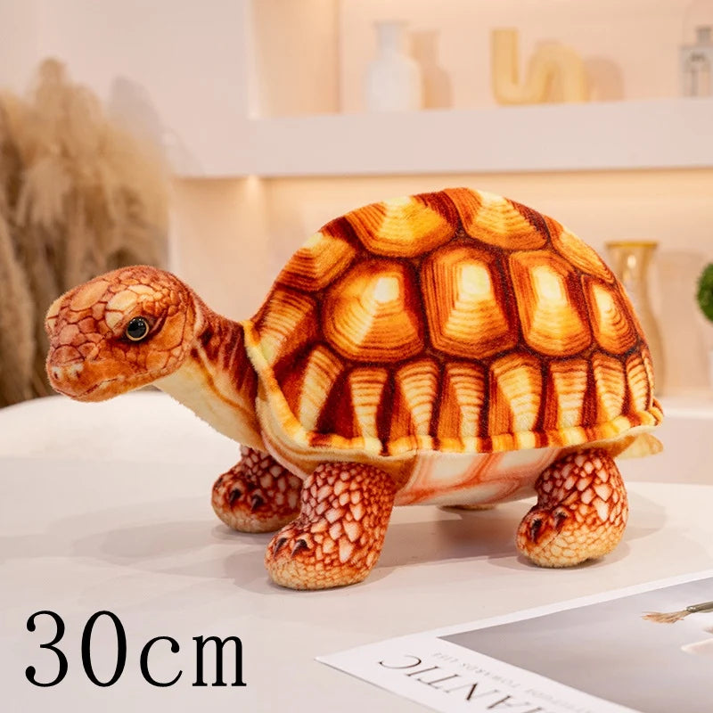 Cute Baby Super Green Simulation Stuffed Tortoise Realistic Sea Turtle Animal Plush Baby Toy Gift Hot Sale Home Decoration Gift