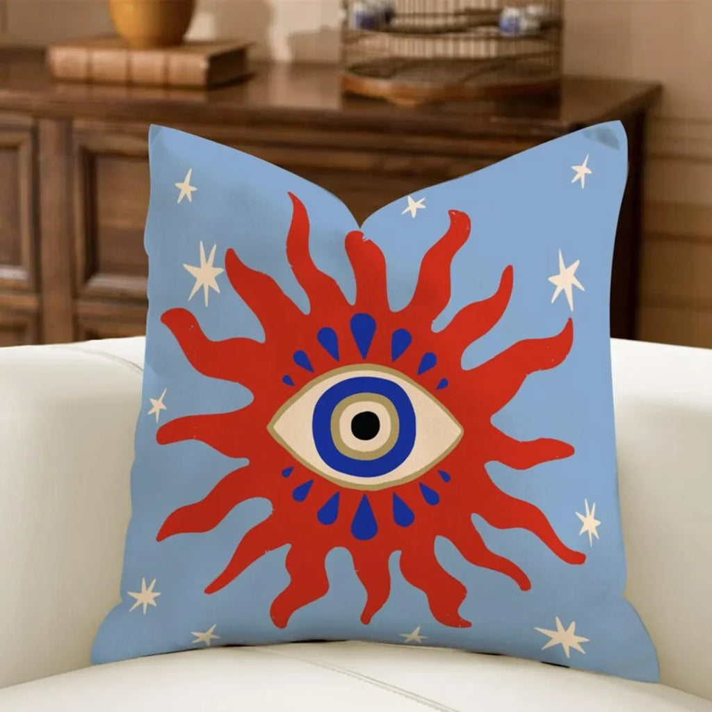 Minimal Boho Sun Leopard Palm Tree Pillow Cover Decorative Cushion Case Modern Bohemian Home Decor