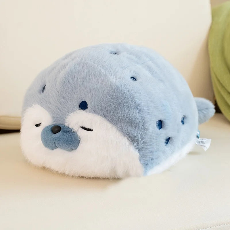 Dropship Cute Sushi Seal Plush Toy Lifelike Stuffed Marine Sea Otter Japanese Fried Shrimp Soft Doll Pillow Cushion For Kids