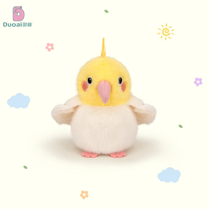 Kawaii Bird Plush Toys Cute Lifelike Parrot Sparrow Plush Toy Mini Artificial Bird Plush Doll Room Decor Kid Birthday Xmas Gifts