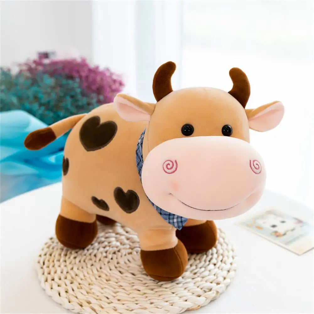 Cute Cartoon Home Decoration Cow Plush Toy Kids Toy Stuffed Animals Animal Plush Doll Smile Cow Stuffed Toy Cattle Plush Toy
