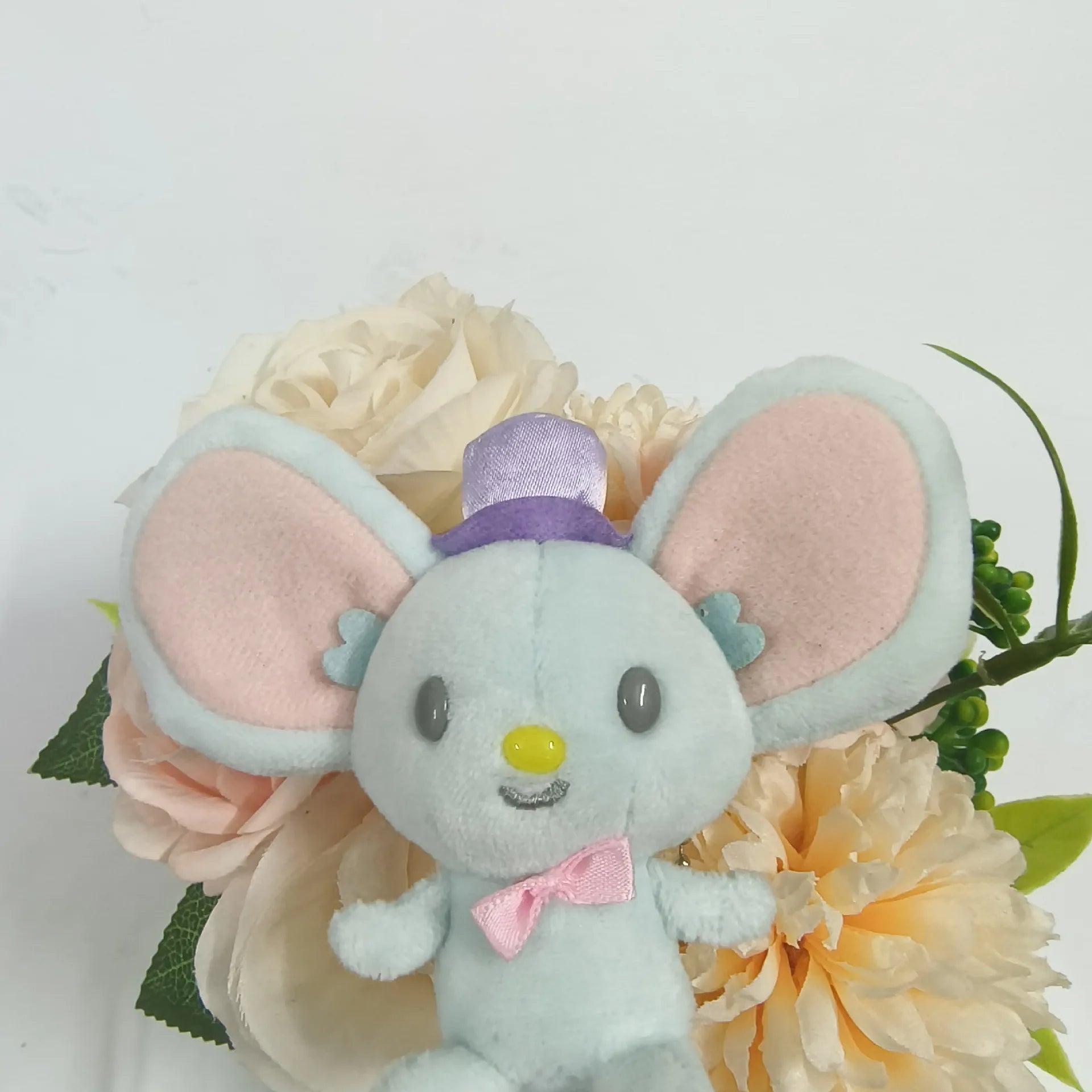 “My Melody Friends Flat Risu Plush Toys - 9cm Cute Mouse &amp; Squirrel Stuffed Animals, Soft Kawaii Plush Keychains for Bags, Gifts for Kids &amp; Fans”