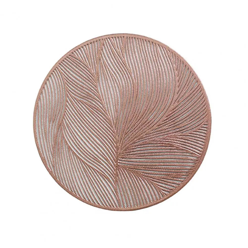 Metallic Tone PVC Drink Coaster, 10 cm Round Cup Mat in Warm Gold, Silver or Rose Gold for Coffee Tables and Everyday Dining