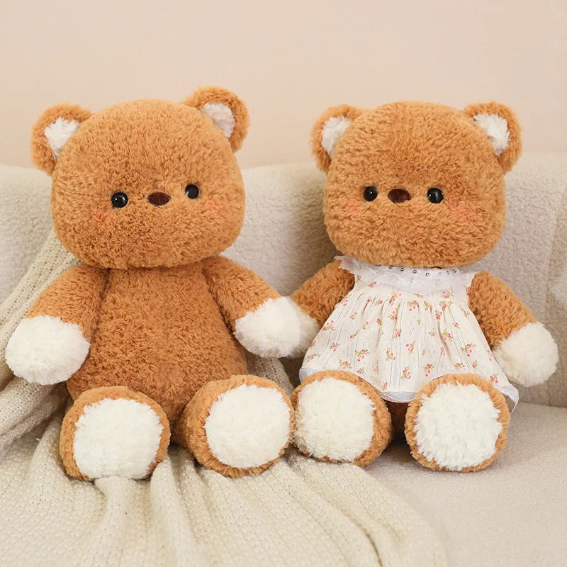 50cm Cute Doll with Clothes That Can Be Removed Rabbit Bear, Elephant, Plush Toy Pillow Doll for Boy and Girl Baby Comfort Doll