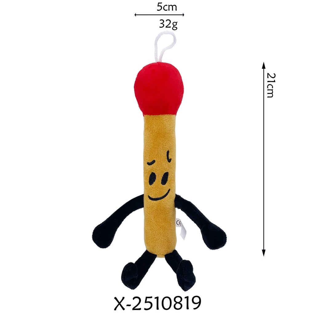 Arrival BFDI Battle For Dream Island Plush Toy 70 Stuffed Doll Soft Animal X Number Blintz Block Marker Stapler French Fries