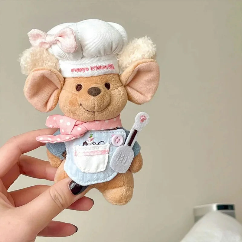 Cartoon Roo Standing Cotton Doll Mouse Hundred Acre Garden Wallaby Plush Pendant Keychain Cute Ornament Birthday Gift