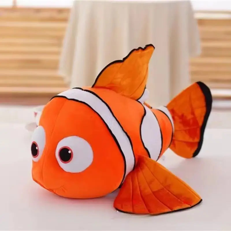 “Clownfish Plush Toy - 25cm/40cm/60cm Soft Stuffed Animal, Ocean-Inspired Fish with Healing Charm for Kids & Sea Lovers”