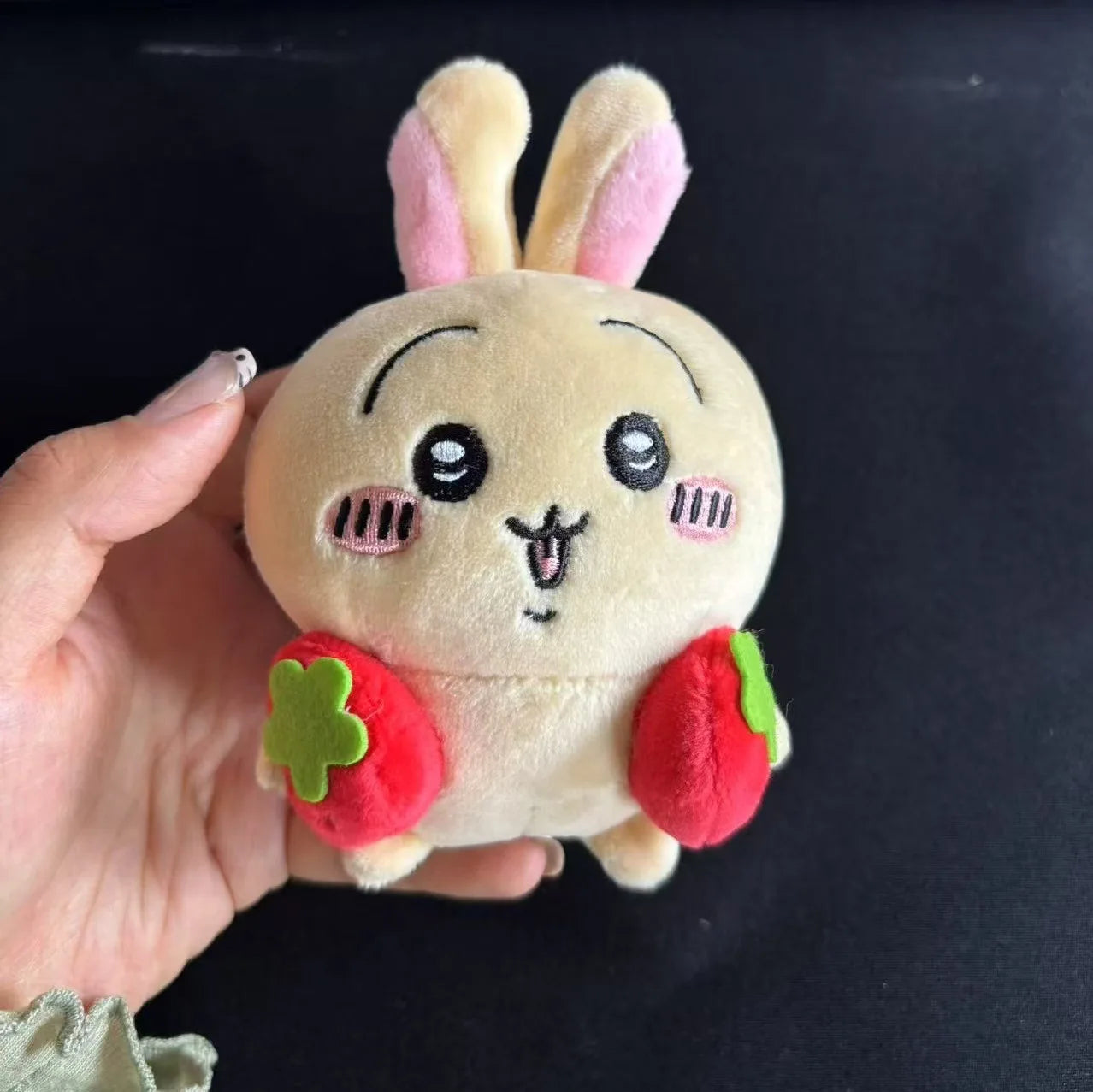 8cm New Product Self-deprecating Bear Peach Limited Doll Girl Bag Plush Pendant Cute Cartoon Toy Keychain Decoration School Gift