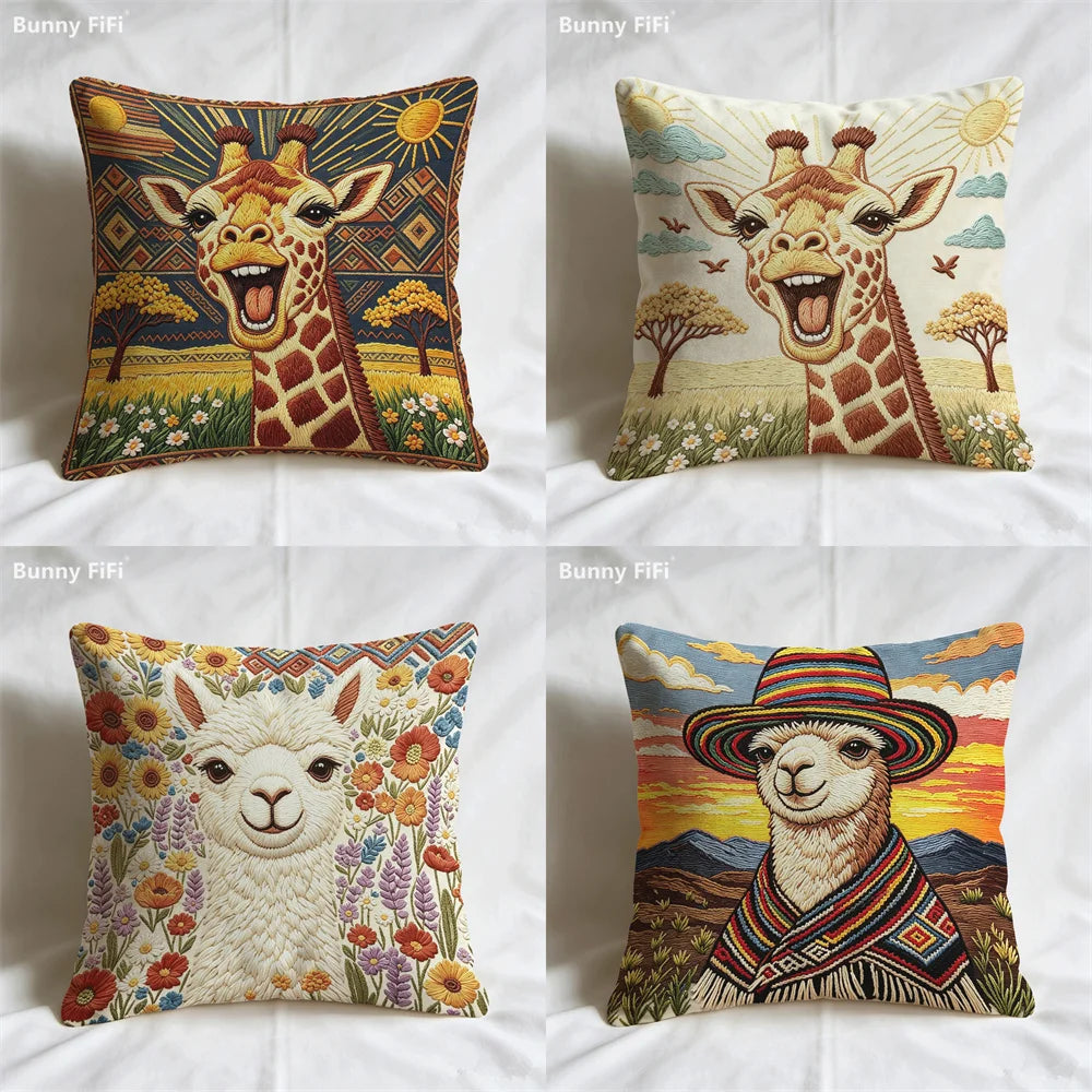 Woodland Tales Stitch-Effect Pillow Covers