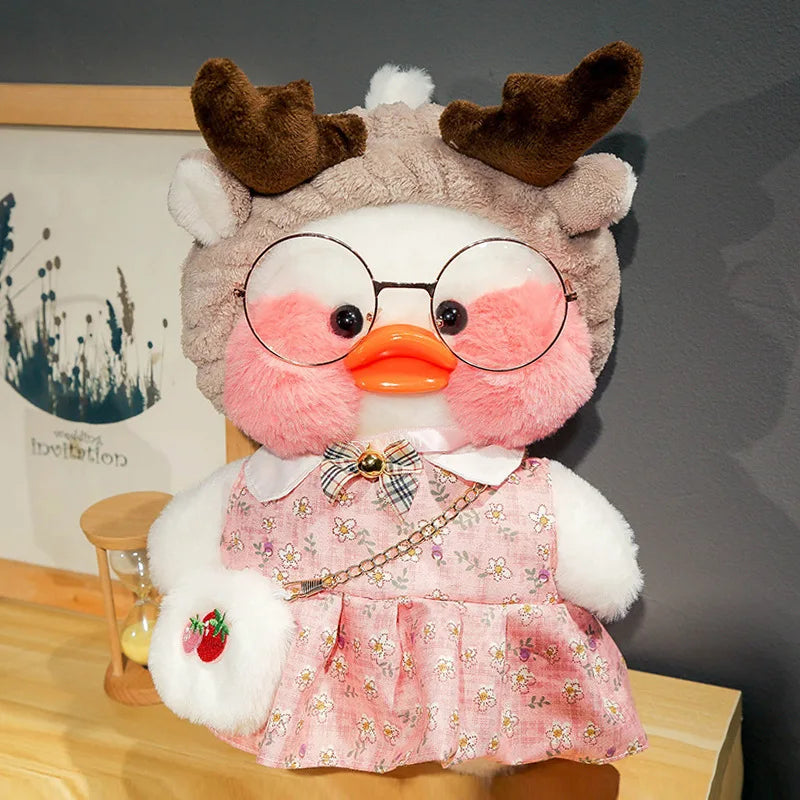 New plush Cute Lafan Duckes Cafe Duckes 30cm Doll Plush Toy Stuffed Soft Doll Kawaii Animal Pillow Birthday Gift for Kids