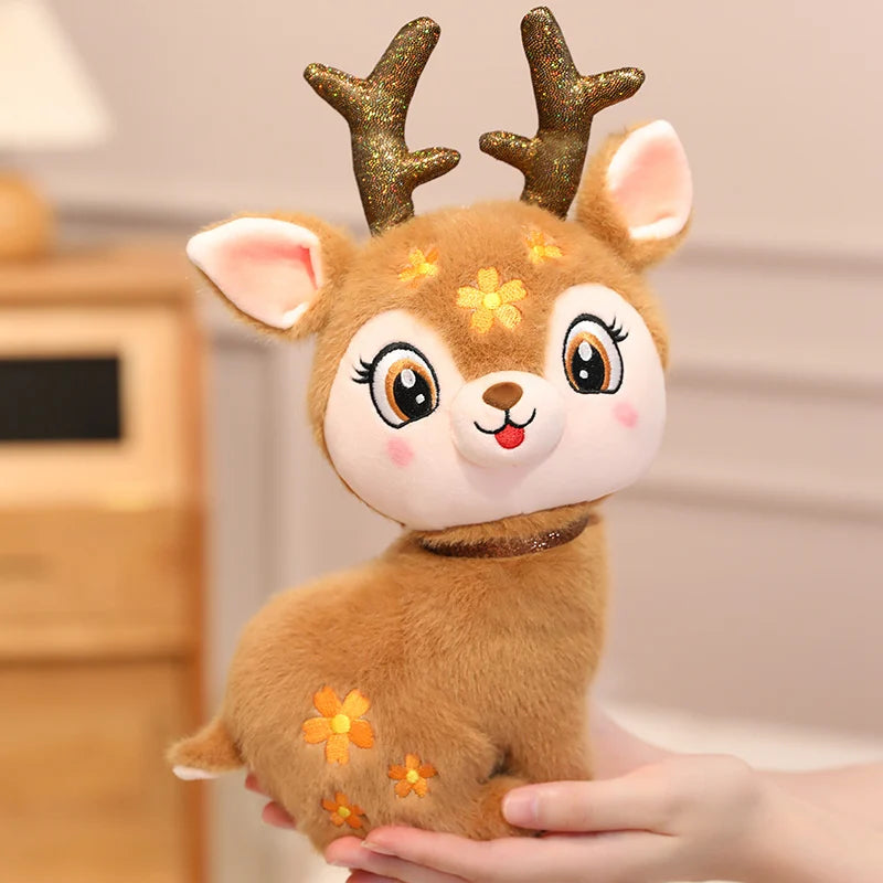 19/40cm Kawaii Giraffe Plush Toy Stuffed Soft Giraffe Dolls Lovely Deer Toys Deer Room Decor Birthday Gift