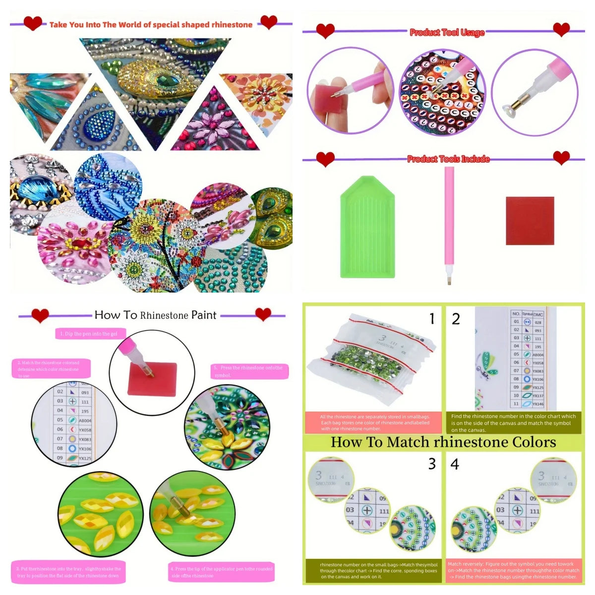 Floral DIY Diamond Painting Coaster Kit Set of 8 | Colorful Mosaic Drink Coasters for Creative Coffee Tables