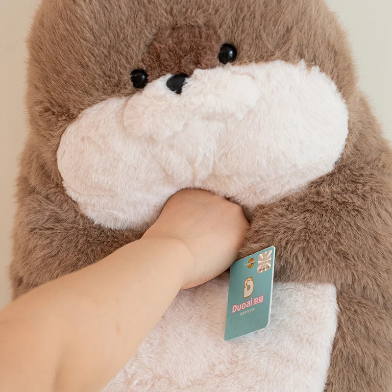 Cute Seal Plush Toy Lifelike Stuffed Marine Life Sea Otter Soft Doll Simulation Seal Pillow Cushion Kids Toys Birthday Gift