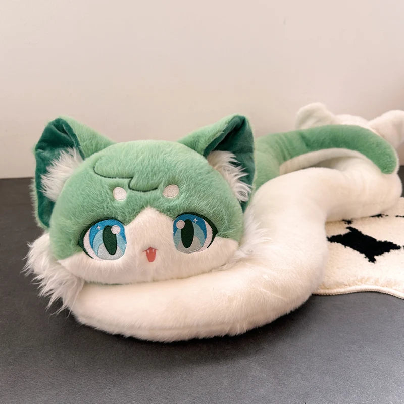 Fairy Doll Stuffed Snake Immortal Plushie Anime Figure Game Doll Fox Face Snake Plush Toy for Kids Birthday Gift