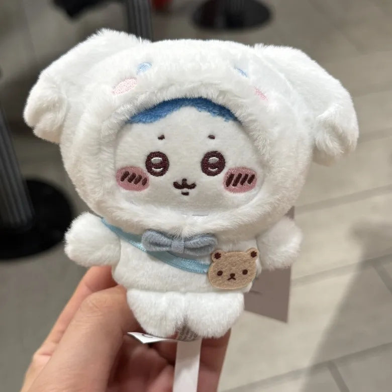 8cm New Product Self-deprecating Bear Peach Limited Doll Girl Bag Plush Pendant Cute Cartoon Toy Keychain Decoration School Gift