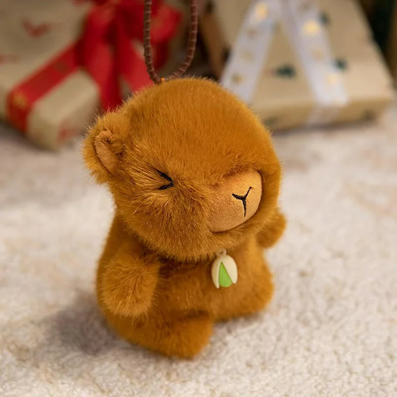 15cm Cute pillow penguin ybara rabbit duck panda fox cat Stitch plush toys keychain for children women girl gift