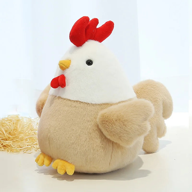 25CM Plush Toy Chicken Doll Cute Hen Doll Soft and Comfortable Girl Sleeping Pillow Gift Plush Toys Pillow Plushie Stuffed Toys