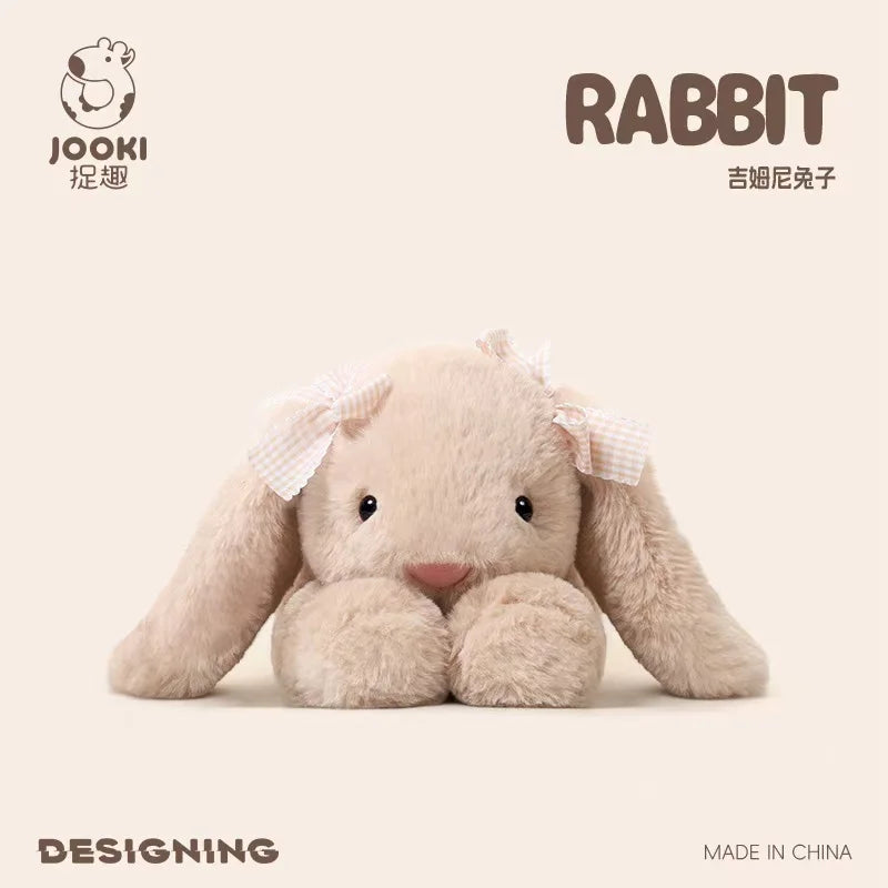35cm New Simulated Shy Rabbit Doll Stuffed Plush Toy Cartoon Anime Cute Pillow Pillow Pillow Children's Birthday Gift Fun Doll