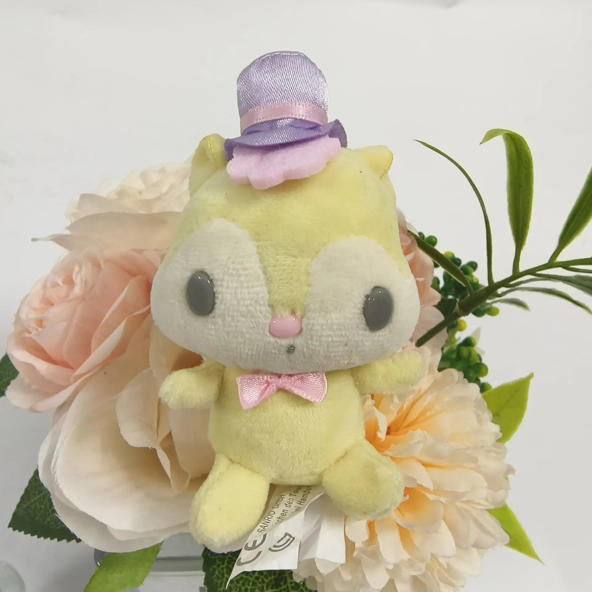 “My Melody Friends Flat Risu Plush Toys - 9cm Cute Mouse &amp; Squirrel Stuffed Animals, Soft Kawaii Plush Keychains for Bags, Gifts for Kids &amp; Fans”