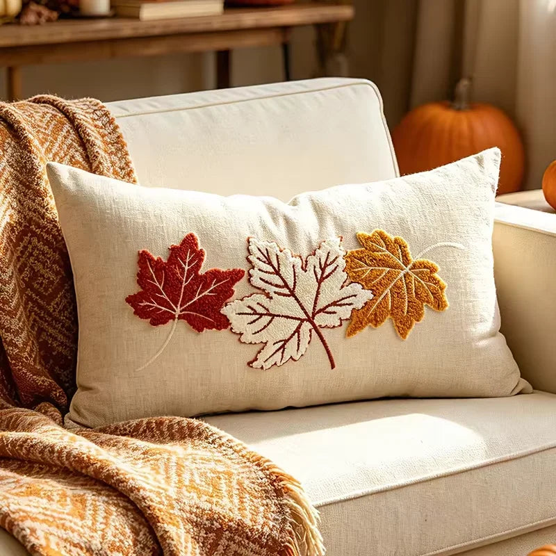 Autumn Harvest Lumbar Pillow Cover – 30 × 50 cm