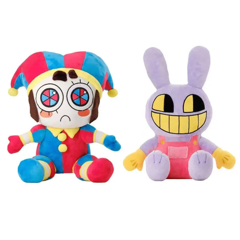 "The Amazing Digital Circus Rabbit Plush - 18cm Soft Lavender Stuffed Bunny with Healing Quotes, Cute Plush Toy for Fans & Gifts"