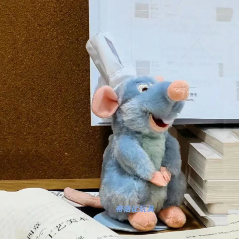 Cute Mouse Cartoon Ratatouille Chef Remy Magnetic Shoulder Plush Toy Children' Gifts Kawaii Plush Stuff Toy Girlfriend Xmas Gift