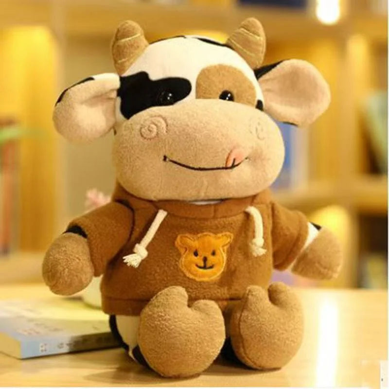 Cute Cow Plush Toy Rag Doll for Girlfriend Children's Toys Gifts Plush Toys Pillow Plushie Stuffed Animal Patung Dolls