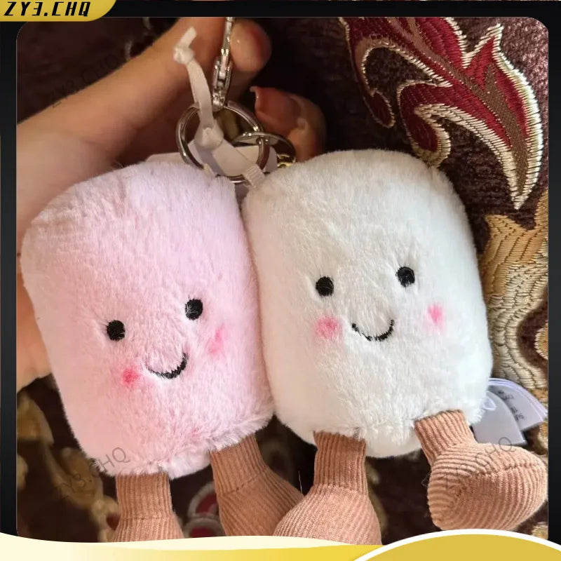 Hot Selling Spot Fun Jelly Cat Pair Cotton Candy Bag Pendant Plush Toy Pendant Keychain Soothing Mother And Baby Toy Doll Gift