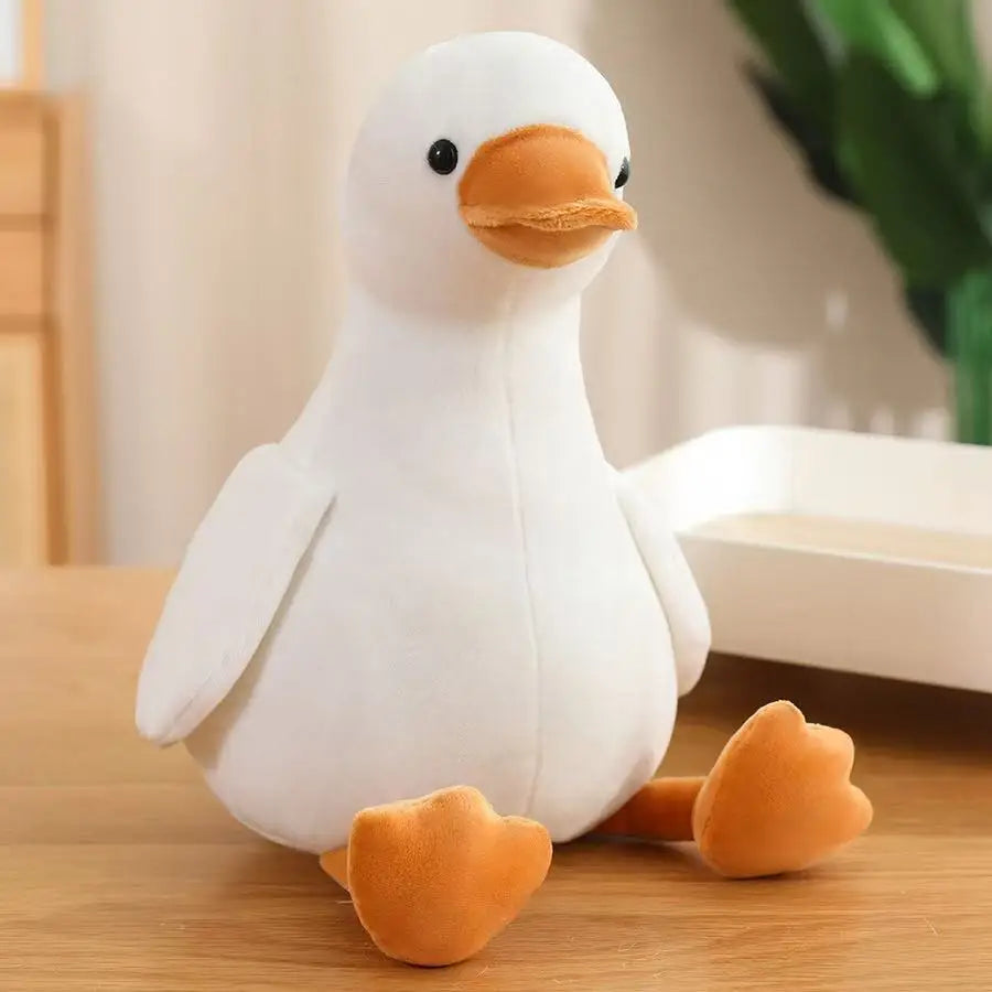 16/35/50cm New Simulation Big Yellow Duck and White Goose Doll Stuffed Plush Toy Cartoon Anime Cute Children's Birthday Gift