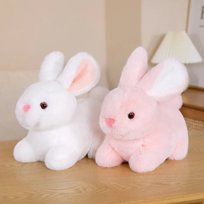 Cartoon Fluffy Rabbit Plush Toys Cute Soft Stuffed Bunny Dolls Pendant Plush Keychain Pillow Children Kids Birthday Xmas Gifts