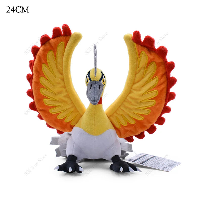 Pokemon Plush Shiny Gyarados Charizard Mega Rayquaza Hisuian Zorua Ho-Oh Lucario Butterfree Anime Stuffed Peluche Kids Xmas Gift