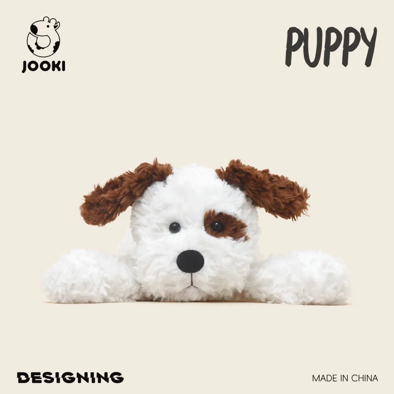 35cm Cute Lying Dog Plush Toys Fluffy Cartoon Puppy Doll Kids Companion Soothing Fun Doll Lovely Room Decor Kid Birthday Gift