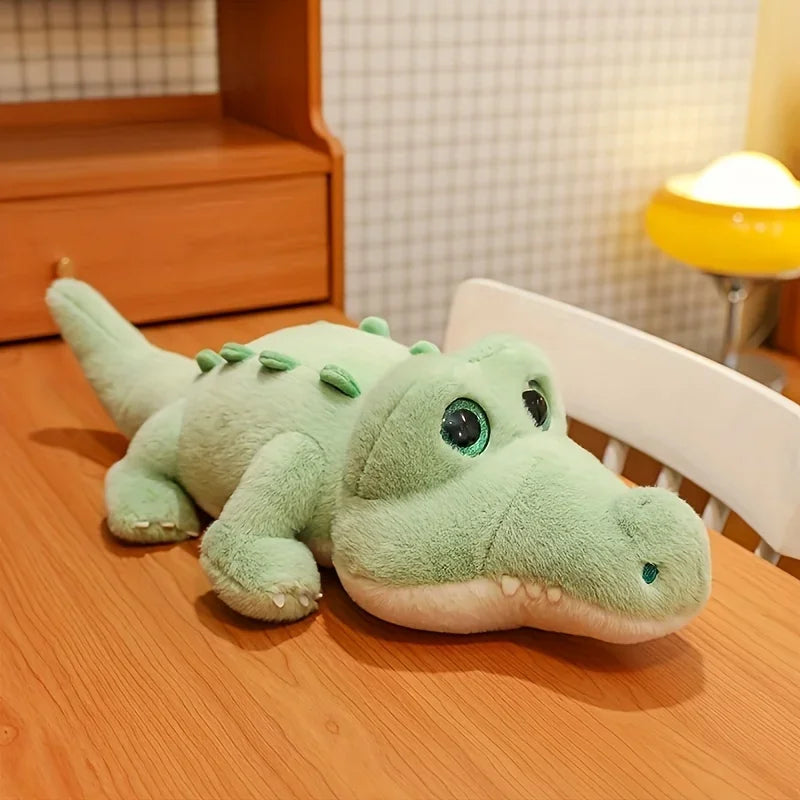 35cm Cute crocodile plush toy, cute plush with big eyes, Kawaii, the most suitable plush toy for bedroom and living room