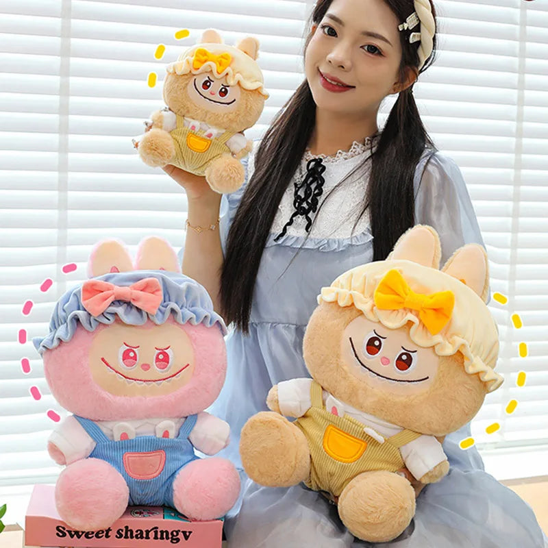 New suspender pants fabric plush toy Transformed Doll Children's Birthday Gift Cute Sleeping Pillow Doll