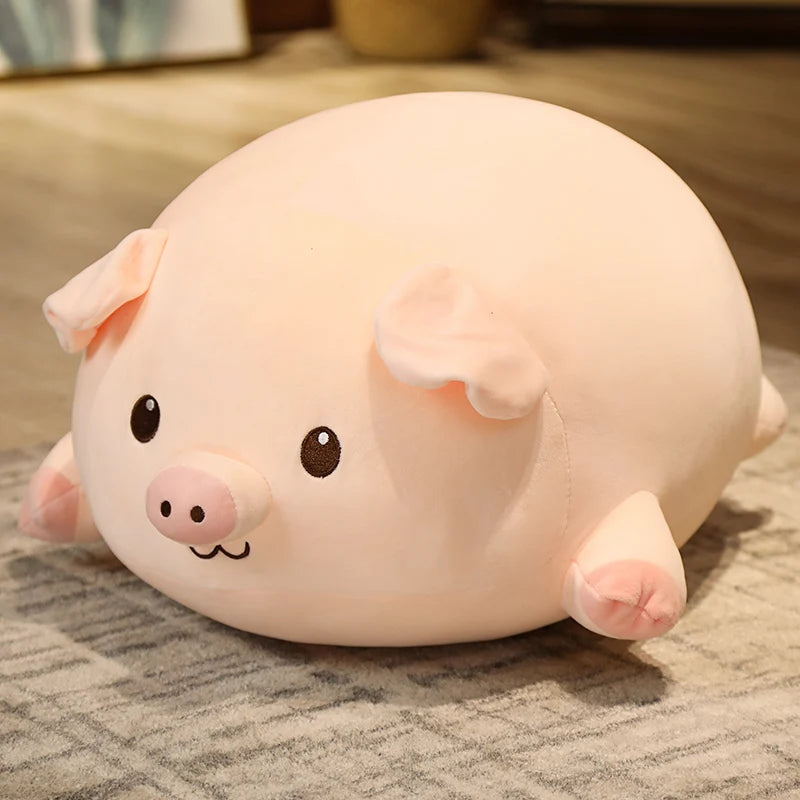 Hot Sale Cartoon Fat  Pink Pig Plush Toy Lovely Soft Animal Pillow Big Doll Stuffed For Boys Girls Birthday Gifts Decoration