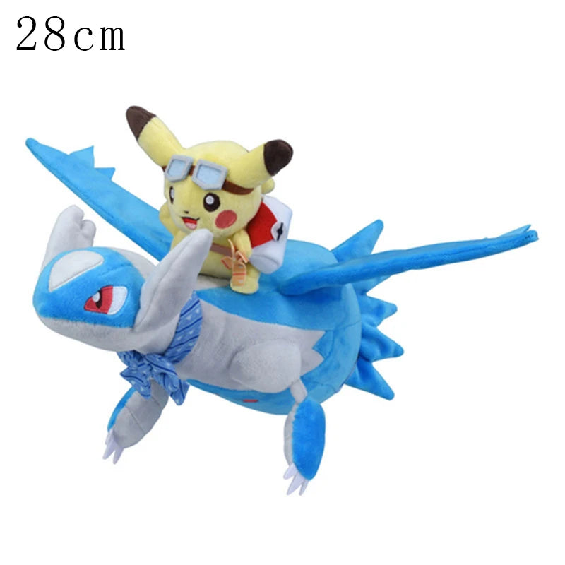 Cosplay Pikachu Pokemon Plush Eevee Charizard Snorlax Garchomp Tyranitar Hydreigon Ampharos Stuffed Doll Toy For Kid Miniso Gift