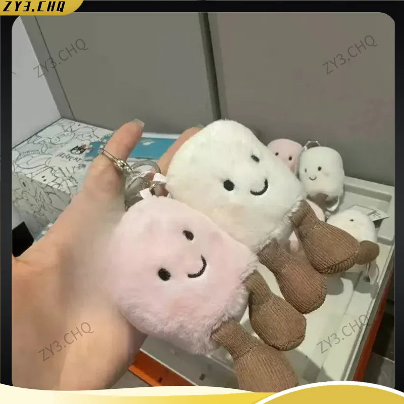 Hot Selling Spot Fun Jelly Cat Pair Cotton Candy Bag Pendant Plush Toy Pendant Keychain Soothing Mother And Baby Toy Doll Gift