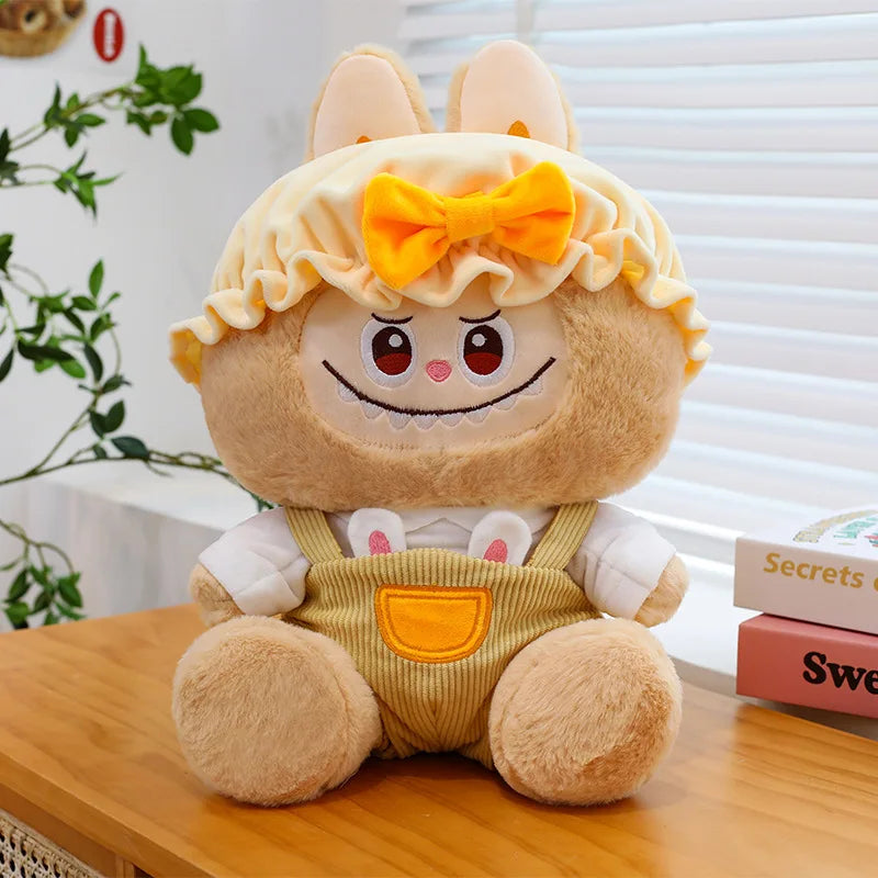 New suspender pants fabric plush toy Transformed Doll Children's Birthday Gift Cute Sleeping Pillow Doll