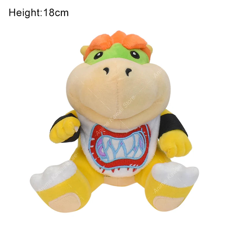 Bowser Bros Plush Toys King Koopa Bowser King JR Anime Cartoon Soft Stuffed Plush Toy Dolls For Children Birthday Christmas Gift