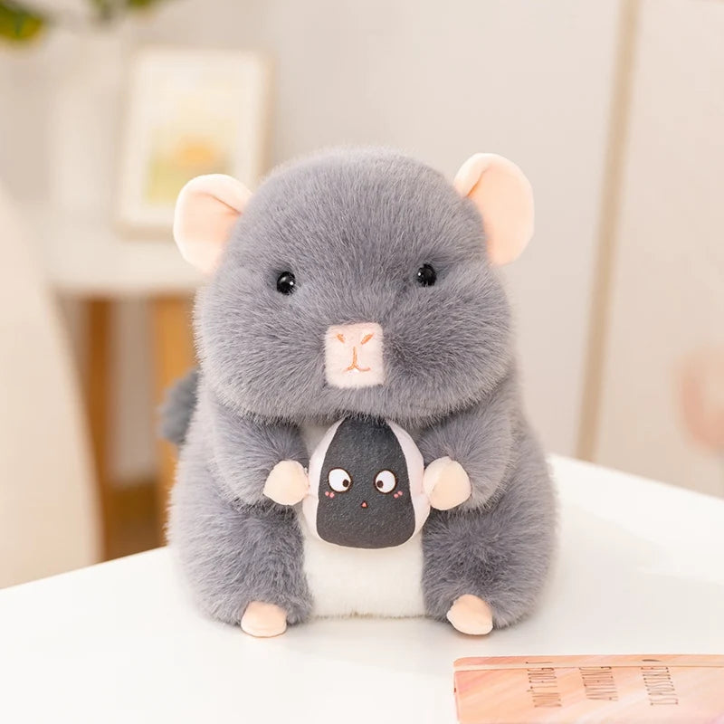 20/ 25cm Cute Hamster Doll Stuffed Toy Totoro Mouse Doll Sleeping Pillow Doll Children's Birthday Gift Girl Totoro Doll Cute Halloween