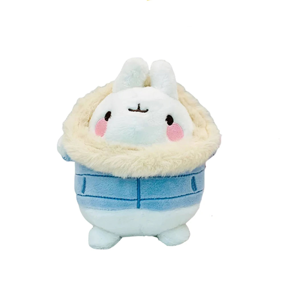Genuine 11-14cm MOLANG Piu Piu Plush Toy Pendant Cartoon Animal Rabbit Chick Cute Keychain Stuffed Doll for Child Christmas Gift
