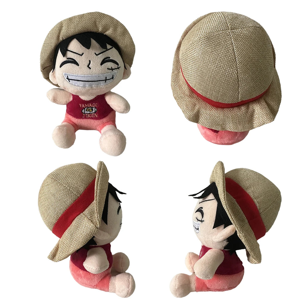 20cm One Piece Plush Toy Japanese Anime Luffy Zoro New Cartoon Character Doll Padding Classic Cute Beautiful Gifts For Kids Toys