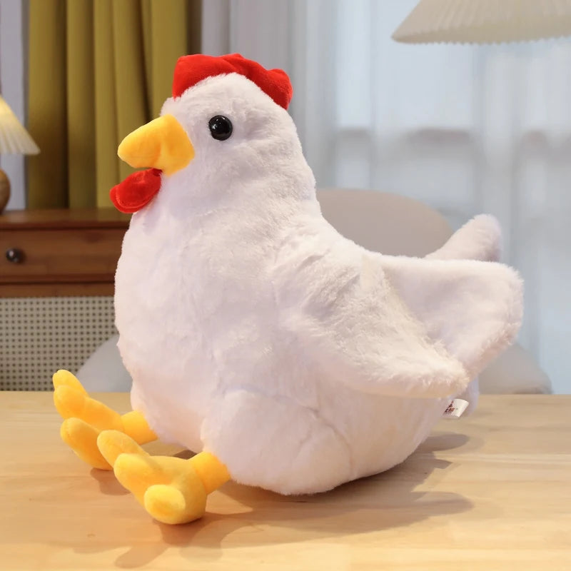 30/40CM Cute Big Rooster Stuffed Plush Toy Children's Sleeping Doll Children's Christmas Gift Pet Decoration