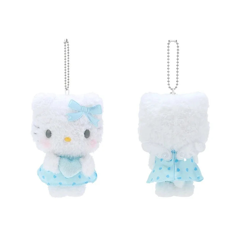 Sanrio Hello Kitty Cinnamoroll Dream Angel Series Plush Toy Pendant Keychain Decoration Kawaii Kuromi Melody Stuffed Doll Gift