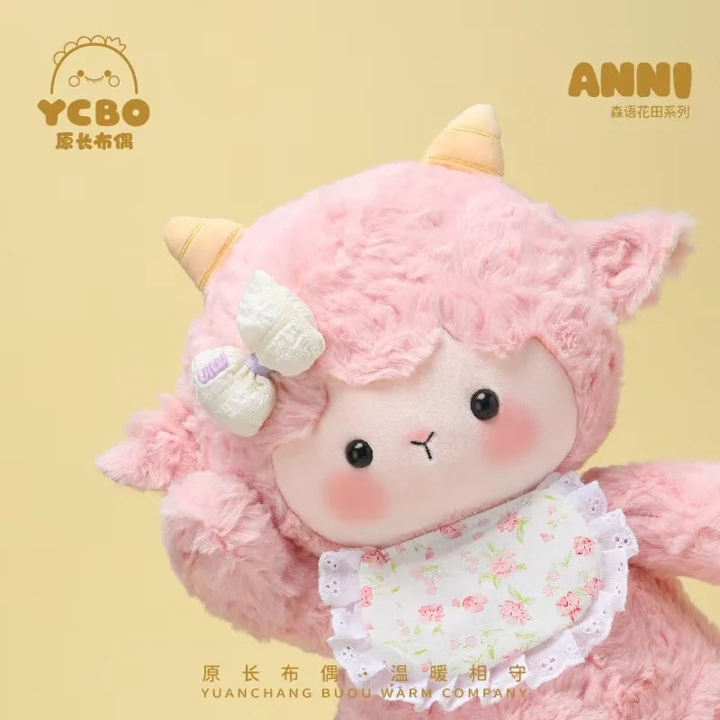 45cm bubu Cute little sheep doll plush toy pillow for girls to sleep with on the bed as a birthday gift for children