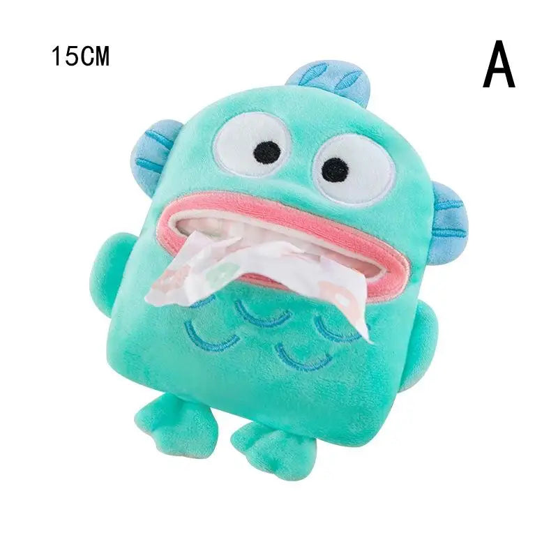 Sanrio Cute Hangyodon Pendant Tissue Cover Funny Hangyodon Small Tissue Cover Bag Pendant Gifts Girl