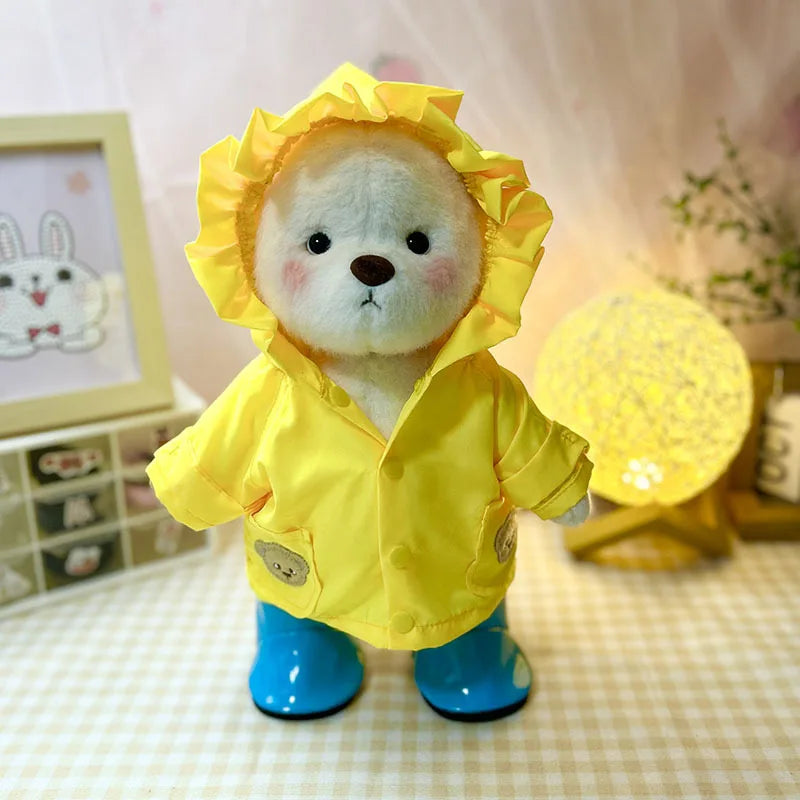 30cm High Quality Handmade Bear Plush Toy Cosplay Change Dress Cloth Girl Hug Cuddly Plushie Doll for Girlfriend Christmas Gift